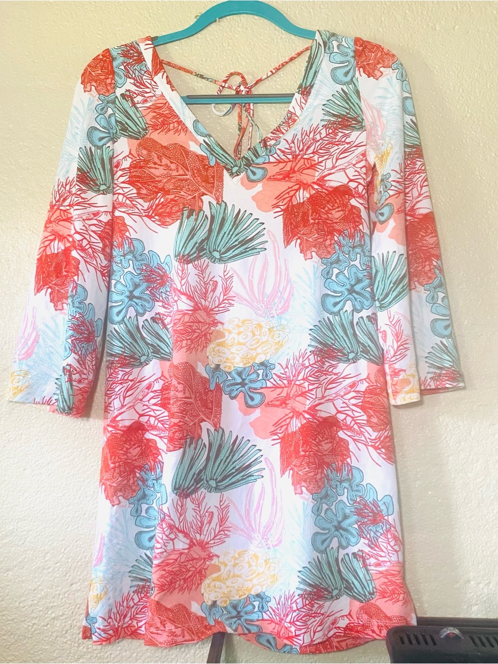 Persifor Coral Reef Print Mini Dress SZ XS